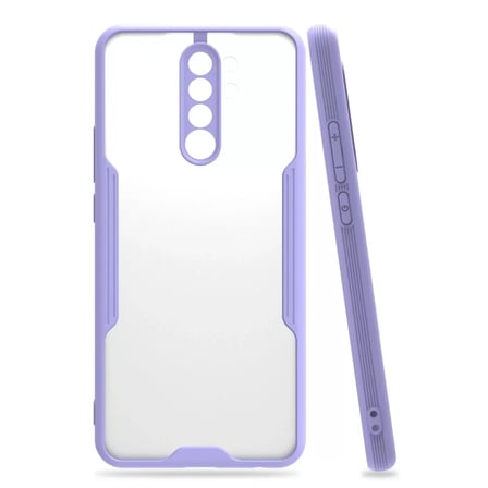 Newface Xiaomi Redmi Note 8 Pro Kılıf Platin Silikon - Lila