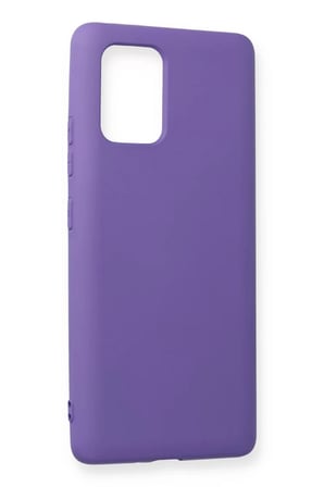 Newface Samsung Galaxy A91 / S10 Lite Kılıf Nano içi Kadife Silikon - Mor