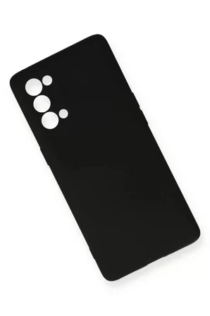 Newface Oppo Reno 5 Pro Kılıf Nano içi Kadife Silikon - Siyah