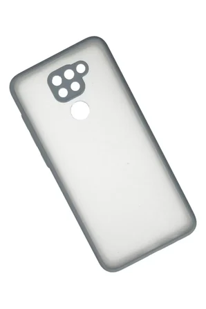 Newface Xiaomi Redmi Note 9 Kılıf Montreal Silikon Kapak - Gri