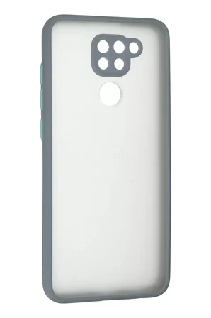 Newface Xiaomi Redmi Note 9 Kılıf Montreal Silikon Kapak - Gri