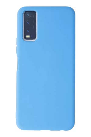 Newface Vivo Y11S Kılıf Nano içi Kadife Silikon - Mavi