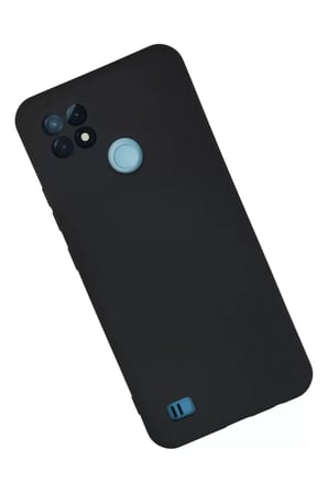 Newface Realme C21 Kılıf Nano içi Kadife Silikon - Lacivert