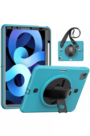 Newface Apple iPad Pro 11 (2020) Kılıf Strap-C Otterbox Tablet Kapak - Mavi