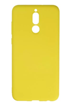 Newface Huawei Mate 10 Lite Kılıf Nano içi Kadife Silikon - Sarı