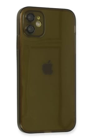 Newface Apple iPhone 12 Kılıf Fly Lens Silikon - Siyah