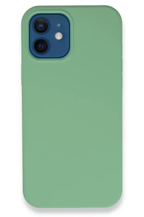 Newface Apple iPhone 12 Kılıf Lansman Legant Silikon - Yeşil