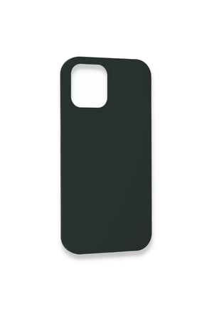 Newface Apple iPhone 12 Kılıf Lansman Legant Silikon - Koyu Yeşil