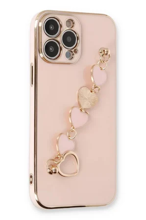 Newface Apple iPhone 13 Pro Kılıf Esila Silikon - Pudra