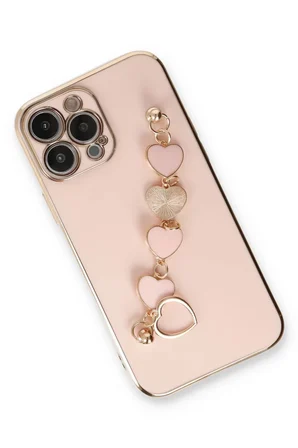 Newface Apple iPhone 13 Pro Kılıf Esila Silikon - Pudra