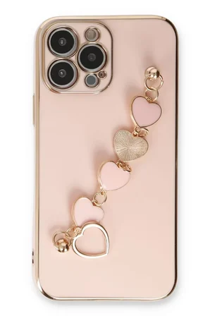 Newface Apple iPhone 13 Pro Kılıf Esila Silikon - Pudra