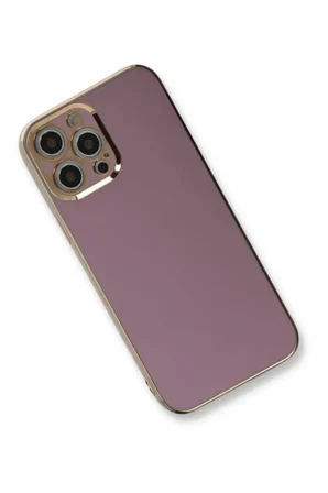 Newface Apple iPhone 12 Pro Max Kılıf Volet Silikon - Mor