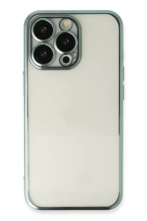 Newface Apple iPhone 14 Pro Kılıf Razer Lensli Silikon - Yeşil