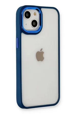 Newface Apple iPhone 14 Plus Kılıf Dora Kapak - Mavi