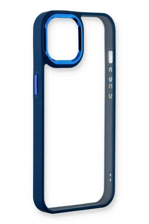 Newface Apple iPhone 14 Plus Kılıf Dora Kapak - Mavi