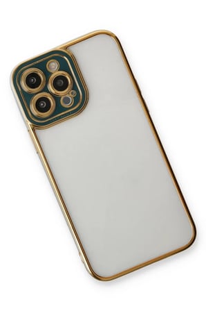 Newface Apple iPhone 14 Pro Kılıf Liva Lens Silikon - Yeşil