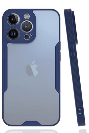 Newface Apple iPhone 14 Pro Kılıf Platin Silikon - Lacivert