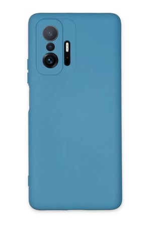 Newface Xiaomi Mi 11T Pro Kılıf Nano içi Kadife Silikon - Mavi