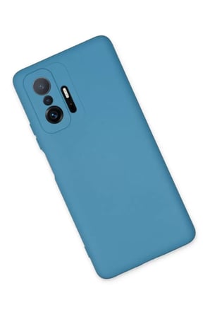Newface Xiaomi Mi 11T Pro Kılıf Nano içi Kadife Silikon - Mavi