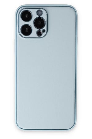 Newface Apple iPhone 14 Pro Kılıf Coco Deri Silikon Kapak - Sky Blue