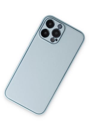 Newface Apple iPhone 14 Pro Kılıf Coco Deri Silikon Kapak - Sky Blue