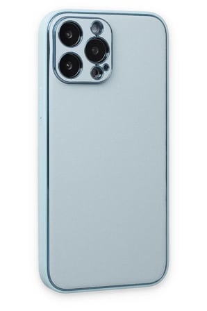 Newface Apple iPhone 14 Pro Kılıf Coco Deri Silikon Kapak - Sky Blue