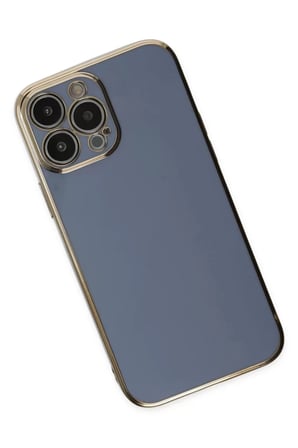 Newface Apple iPhone 14 Pro Max Kılıf Volet Silikon - Mavi