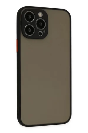 Newface Apple iPhone 14 Pro Kılıf Montreal Silikon Kapak - Siyah