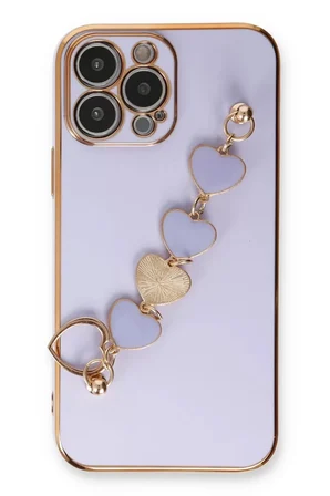 Newface Apple iPhone 14 Pro Kılıf Esila Silikon - Lila