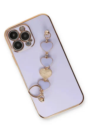 Newface Apple iPhone 14 Pro Kılıf Esila Silikon - Lila