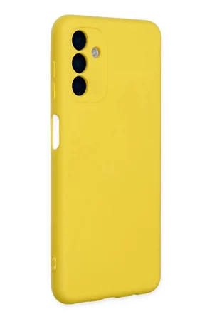 Newface Samsung Galaxy A04S Kılıf Nano içi Kadife Silikon - Sarı