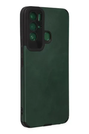 Newface Tecno Pova Neo Kılıf Loop Deri Silikon - Yeşil