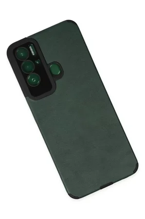 Newface Tecno Pova Neo Kılıf Loop Deri Silikon - Yeşil