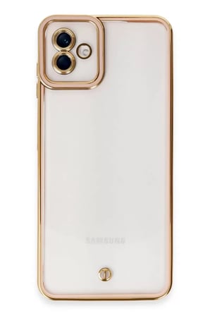 Newface Samsung Galaxy A04 Kılıf Liva Lens Silikon - Rose