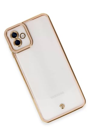Newface Samsung Galaxy A04 Kılıf Liva Lens Silikon - Rose