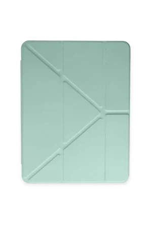 Newface Apple iPad 2022 10.9 (10.nesil) Kılıf Kalemlikli Mars Tablet Kılıfı - Açık Yeşil