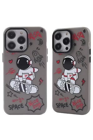 Newface Apple iPhone 14 Pro Max Kılıf Prada Desenli Kapak - Prada Siyah - 1