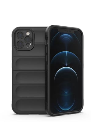 Newface Apple iPhone 12 Pro Kılıf Optimum Silikon - Siyah