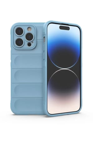 Newface Apple iPhone 14 Pro Kılıf Optimum Silikon - Sky Blue