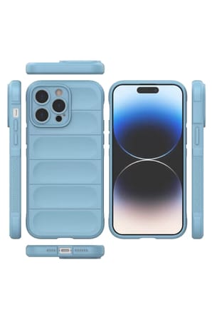 Newface Apple iPhone 14 Pro Kılıf Optimum Silikon - Sky Blue