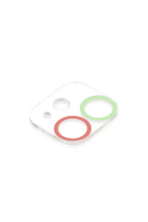 Newface Apple iPhone 11 Renkli Kamera Lens Koruma Cam - Yeşil-Pembe