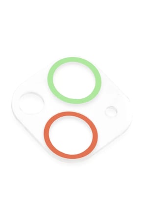 Newface Apple iPhone 13 Renkli Kamera Lens Koruma Cam - Yeşil-Pembe
