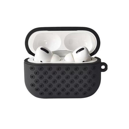 Newface Apple Airpods Pro 2 (2.nesil) Spor Delikli Kılıf - Siyah-Siyah