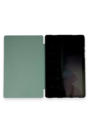 Newface Samsung Galaxy T970 Tab S7 Plus 12.4 Kılıf Tablet Smart Kılıf - Koyu Yeşil