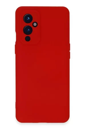 Newface One Plus 9 Kılıf Nano içi Kadife Silikon - Kırmızı