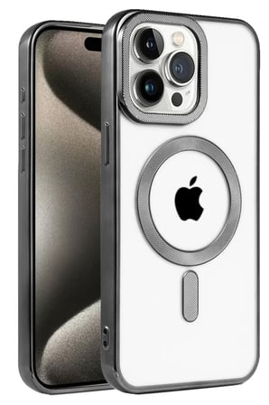 Newface Apple iPhone 14 Pro Kılıf Kronos Magsafe Kapak - Siyah