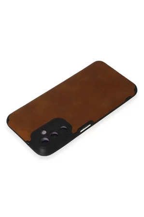 Newface Samsung Galaxy M14 5G Kılıf Loop Deri Silikon - Kahverengi