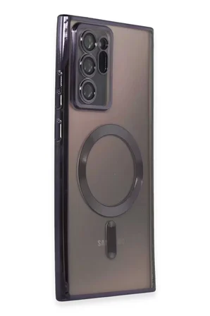 Newface Samsung Galaxy Note 20 Ultra Kılıf Kross Magneticsafe Kapak - Mor
