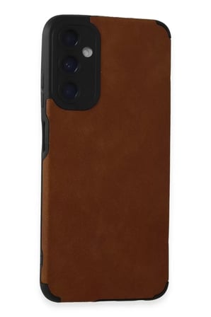Newface Samsung Galaxy A05S Kılıf Loop Deri Silikon - Kahverengi