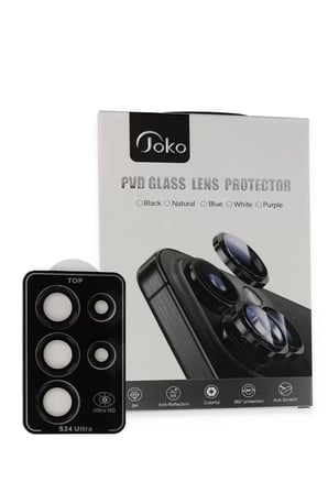 Joko Samsung Galaxy S23 Ultra PVD Metal Kamera Lens - Siyah